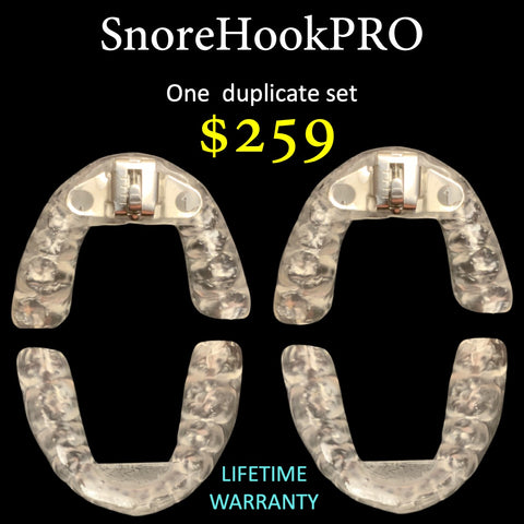 SnoreHookPRO:  Laboratory fabricated SnoreHook devices, x2.